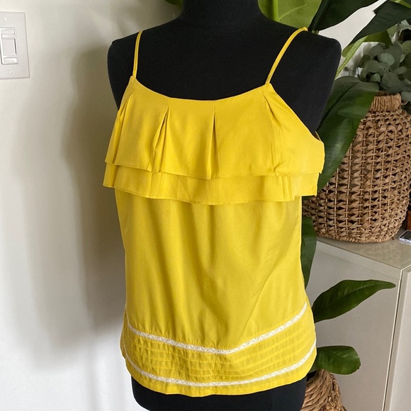 Banana Republic Yellow Cami Blouse - Picture 1 of 9